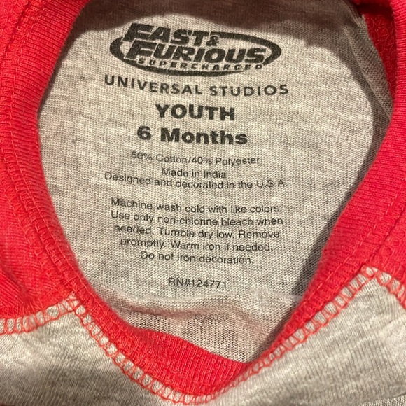 Fast & Furious onesie - Picture 2 of 4